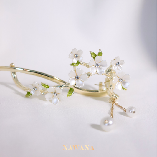 White Sakura Hair Clip (์จํํ
 ์ฌ์ฟ ๋ผ)