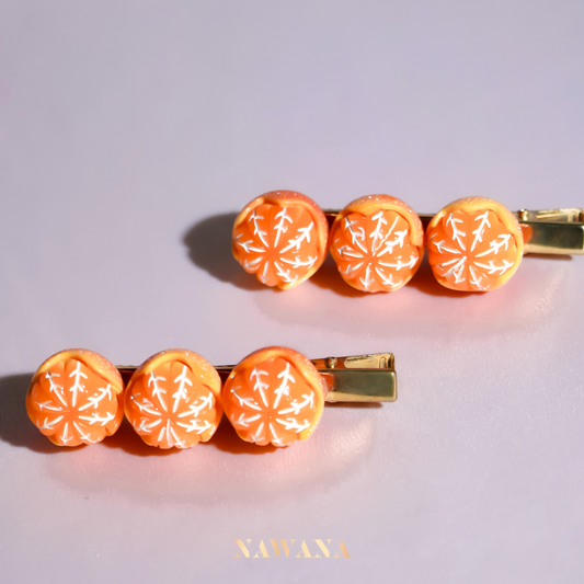 Mandarin Orange Hair Clip (๋ง๋ค๋ฆฐ ์ค๋์)