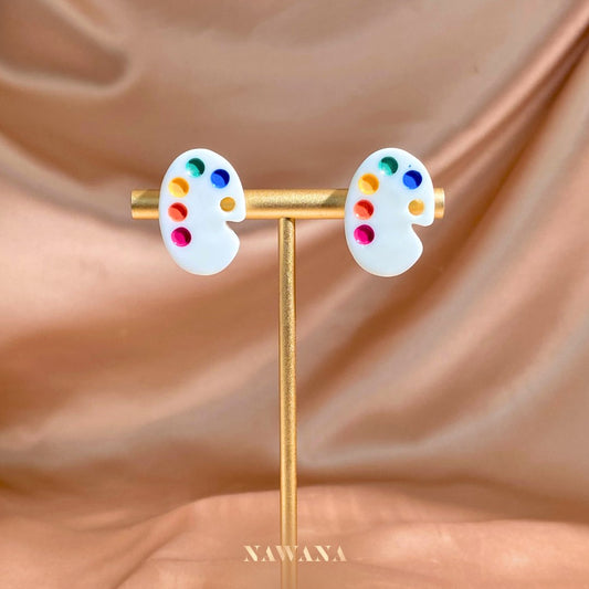 Colorful World: Ross Palette Earring  (λ‘μ€ νλ νΈ)