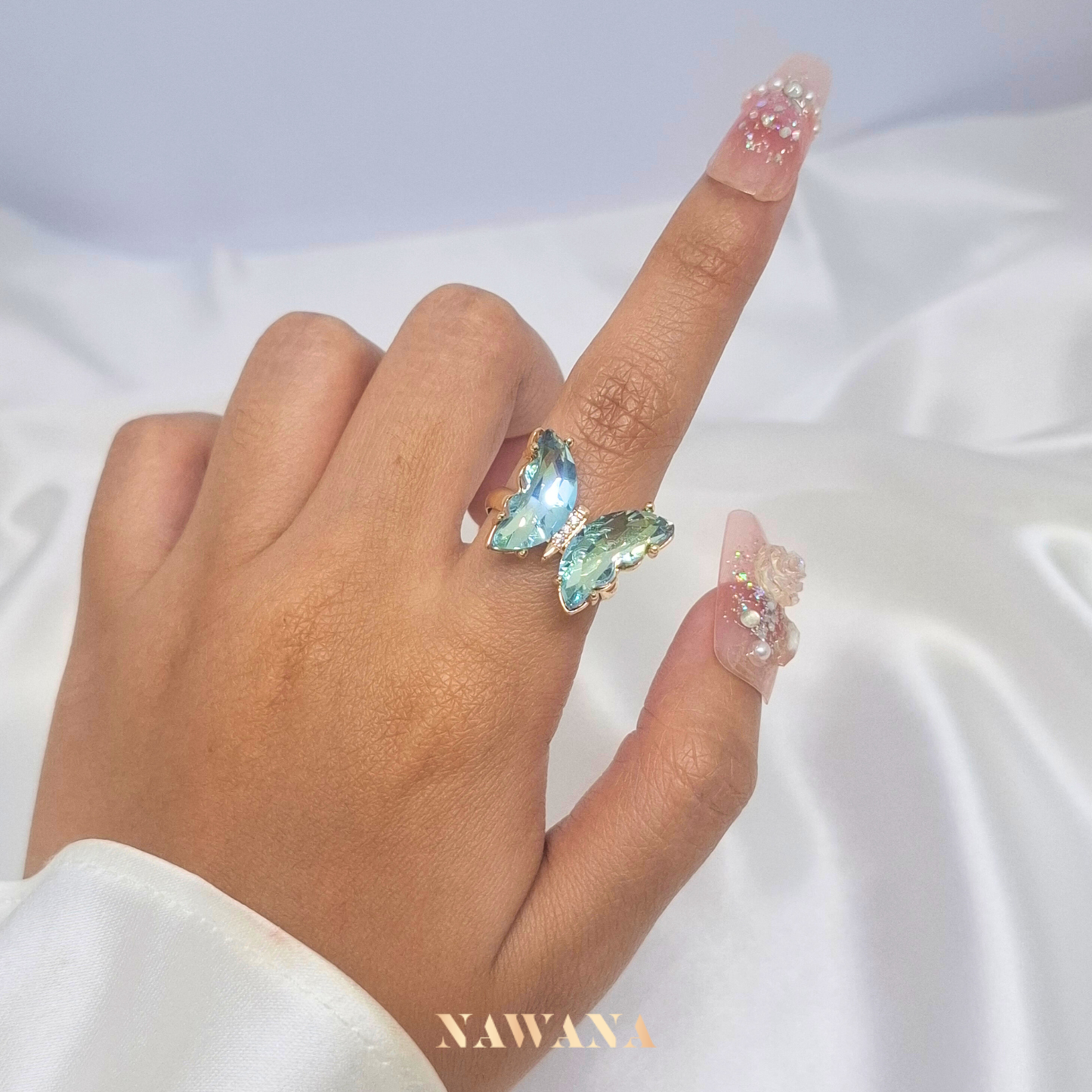 Skyline Glow Butterfly Rings