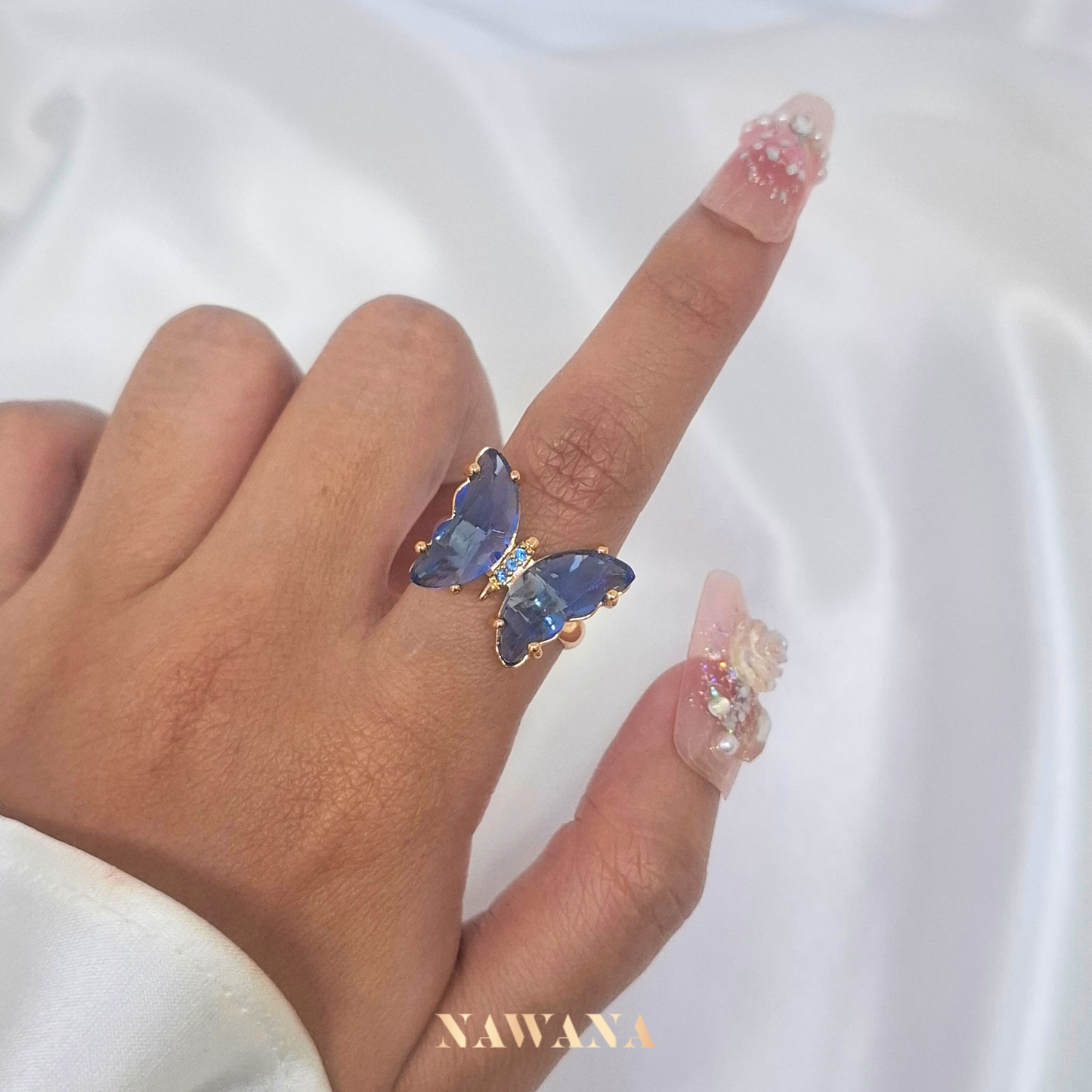 Skyline Glow Butterfly Rings