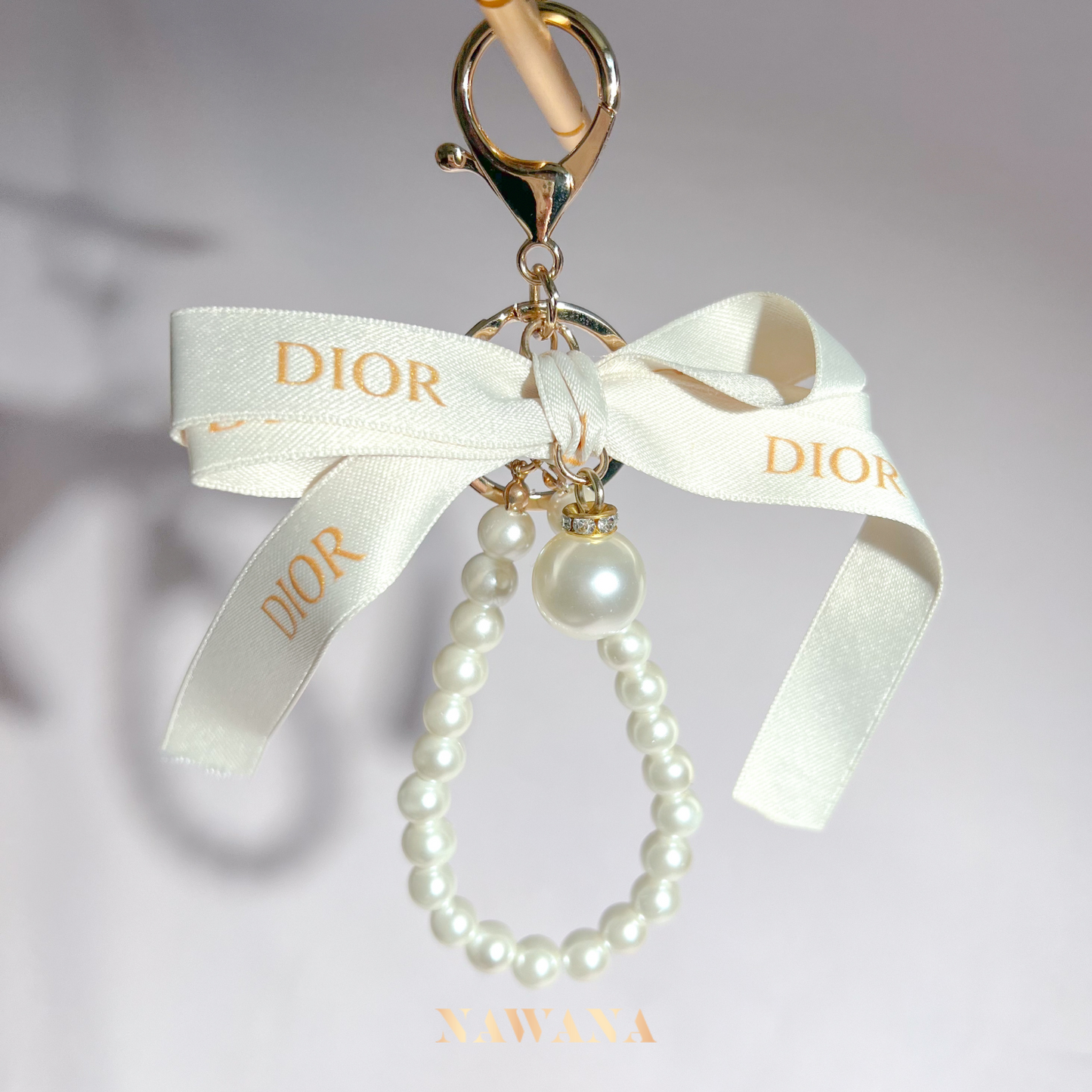 Dior Ribbon Keychain