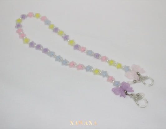 Rainbow Star Ribbon Maskchain